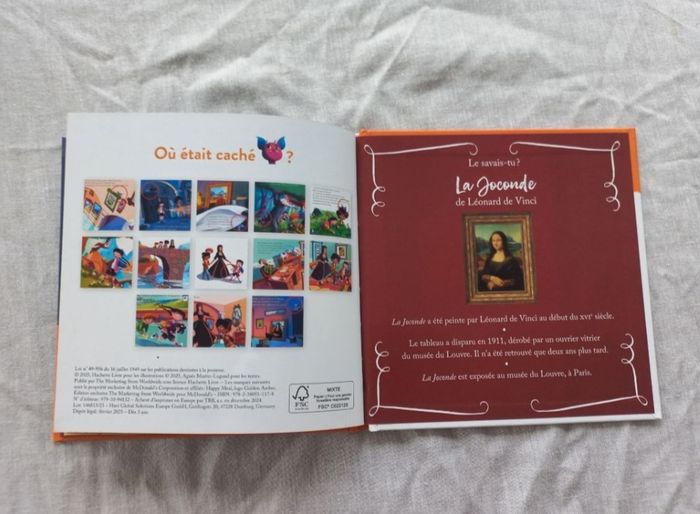 Livre "La Joconde" du MacDonald's - photo numéro 4