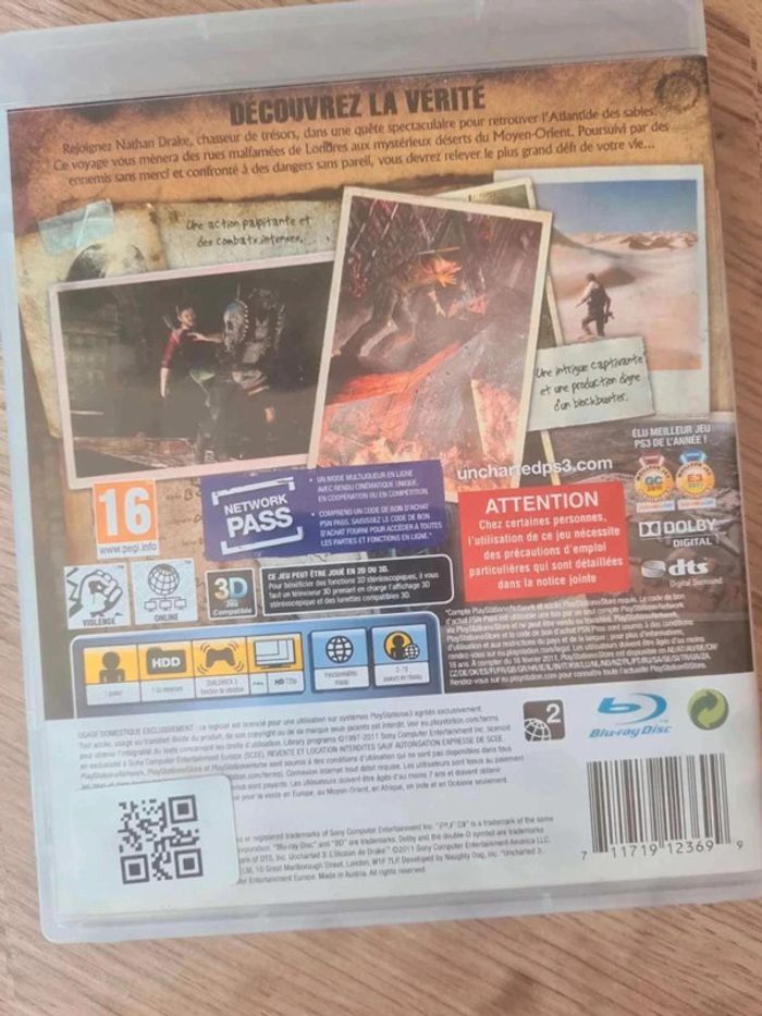 Uncharted  3  l'illusion  de drake  ps3 - photo numéro 2