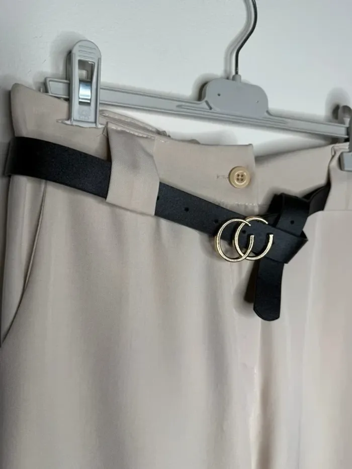 🍁 magnifique pantalon large Beige / Fashion - T/S 🍁 - photo numéro 3