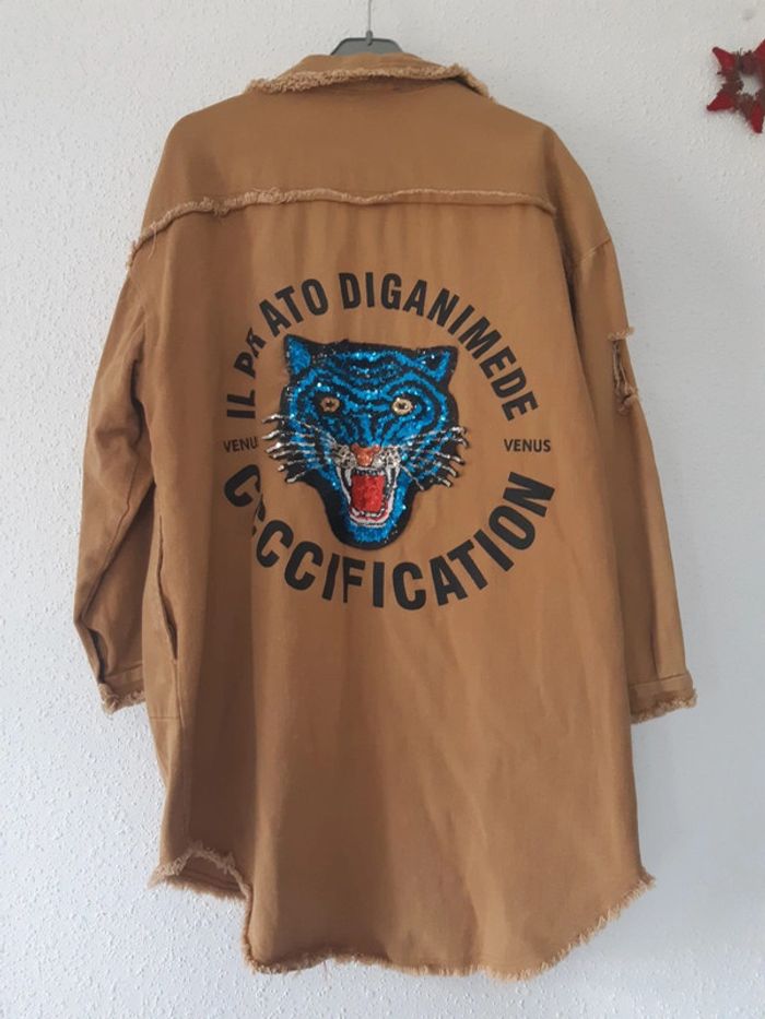 Veste chemise femme tigre taille M/L - photo numéro 3