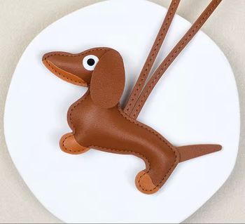 Porte-clé / accessoire de sac Tequel/chien cuir neuf