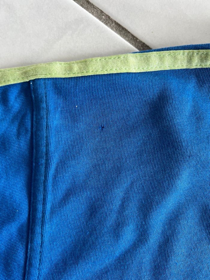 Polo de sport Adidas vintage taille L couleur bleu & vert. - photo numéro 9