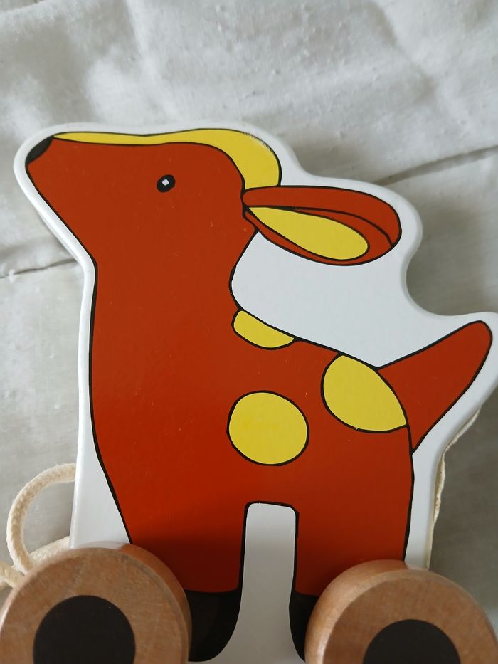 Jouet à tirer en bois - photo numéro 5