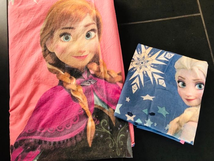 Parure de drap lit 1 place enfant fille disney coton