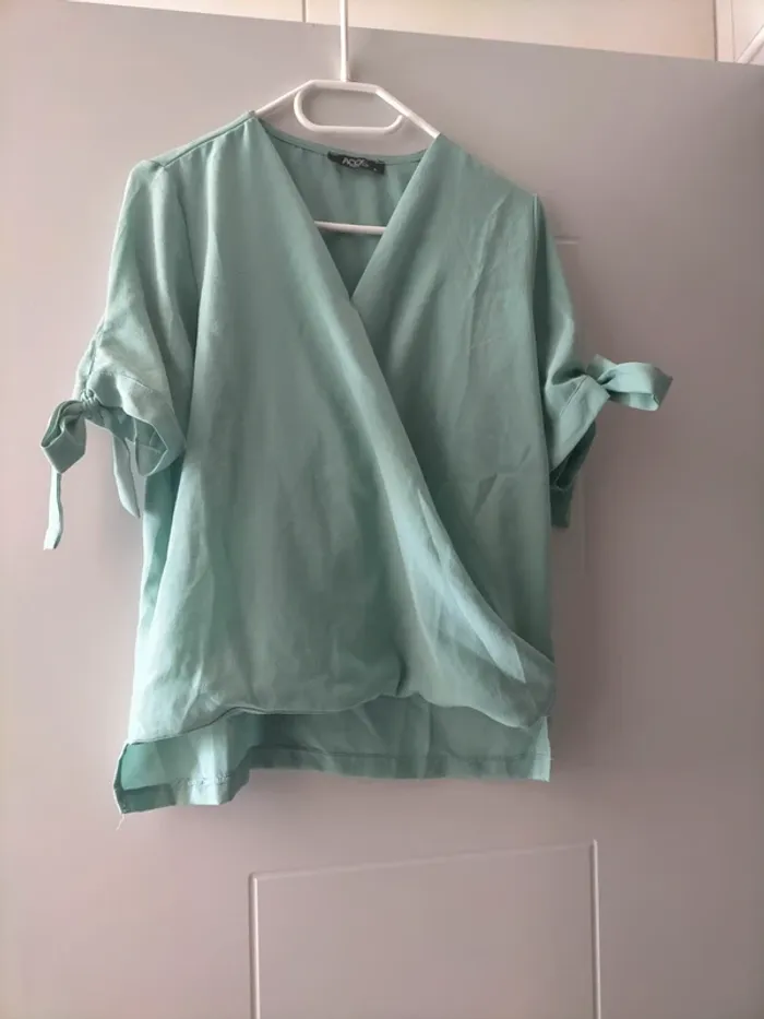 Blouse vert pastel