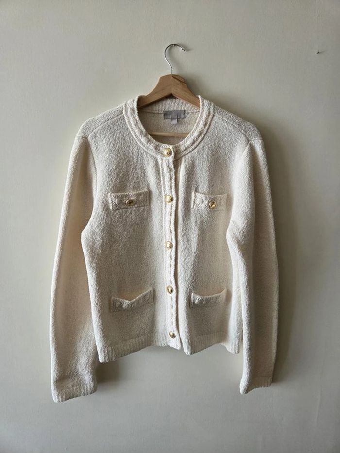 Blazer H&m crème taille L - photo numéro 2