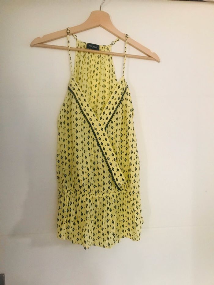 Haut débardeur jaune KOOKAI parfait état