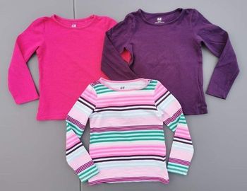 Lot de 3 tee-shirts ML 4 ans fille H&M