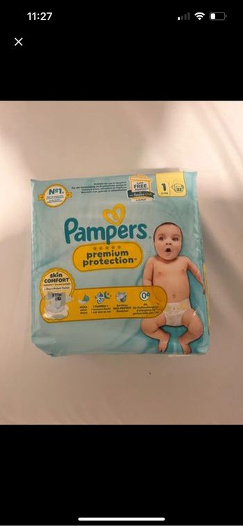 Couches Pampers Taille 1 (22X4)