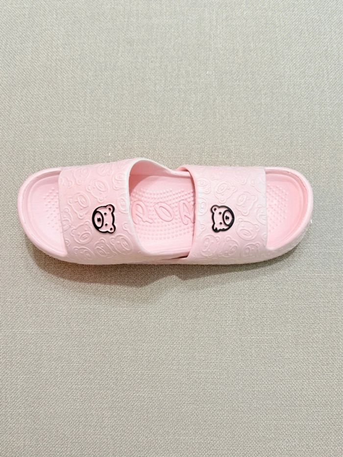 Claquettes mignonnes roses pastel - photo numéro 3