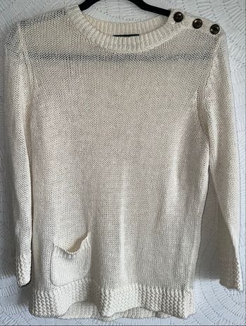 Pull tricoté col bateau