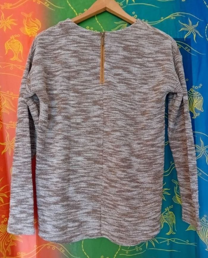 Pull camaïeu beige M - photo numéro 6