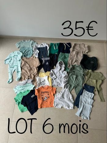 Lot 6 mois bébé garçon