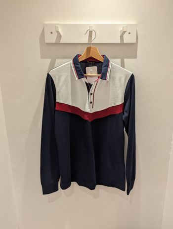 Polo manches longues Amsterdam marine Taille S (taille petit)