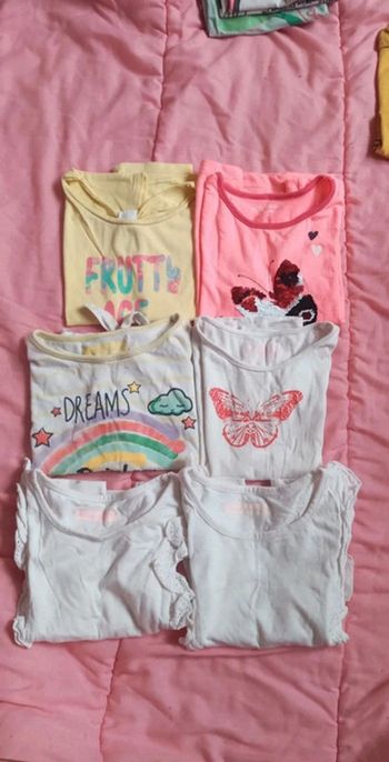 Lot de 6 tee-shirts in extenso taille 4 ans