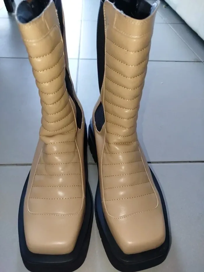 Bottines bout carrée P39 - photo numéro 2