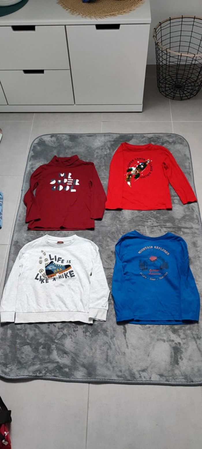 Pull gilet lot hauts vêtement 5 ans garçons - photo numéro 5