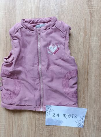 Doudoune sans manche 24mois