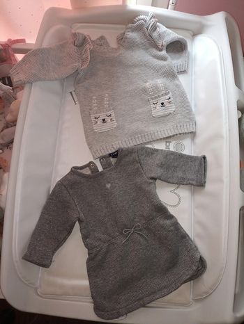 2 robes fille 3 mois