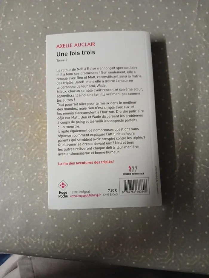 Livre Une fois trois - photo numéro 2