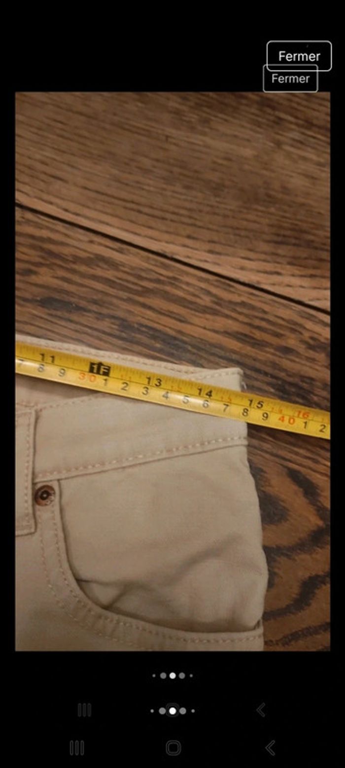 Pantalon coupe jeans beige Homme Lee W30 L34 - photo numéro 12