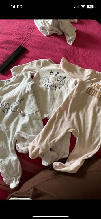 Lot de 3 pyjamas gemo 6 mois