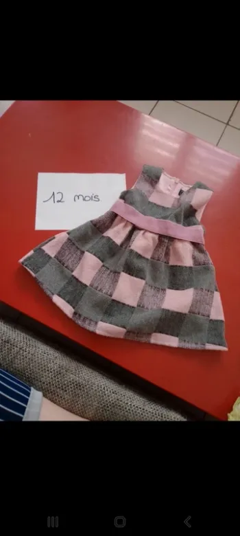 Robe chicaprie 12 mois