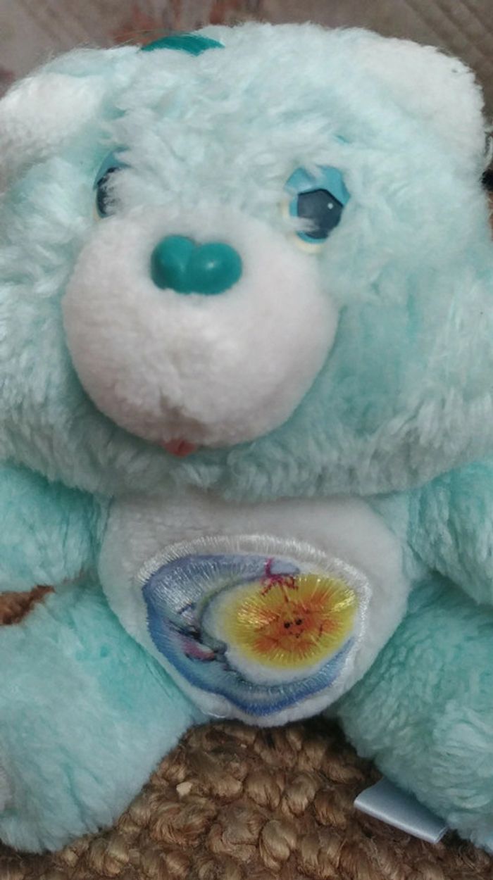 Peluche bisounours vintage care bears bedtime bear 6' grosdodo Kenner 83 - photo numéro 3
