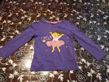 Tee-shirt manches longues violet imprimé DORA l'exploratrice