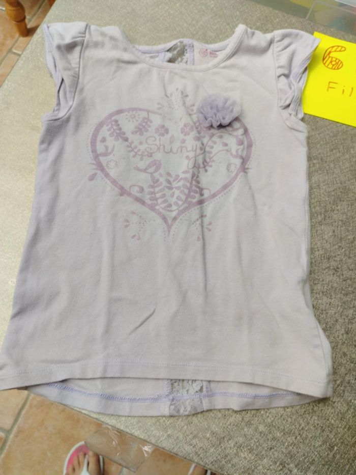 Lot de 3 tee-shirt manches courtes 6 ans fille - photo numéro 6