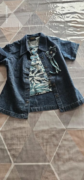 Chemise jean tee shirt Ddp 3 ans