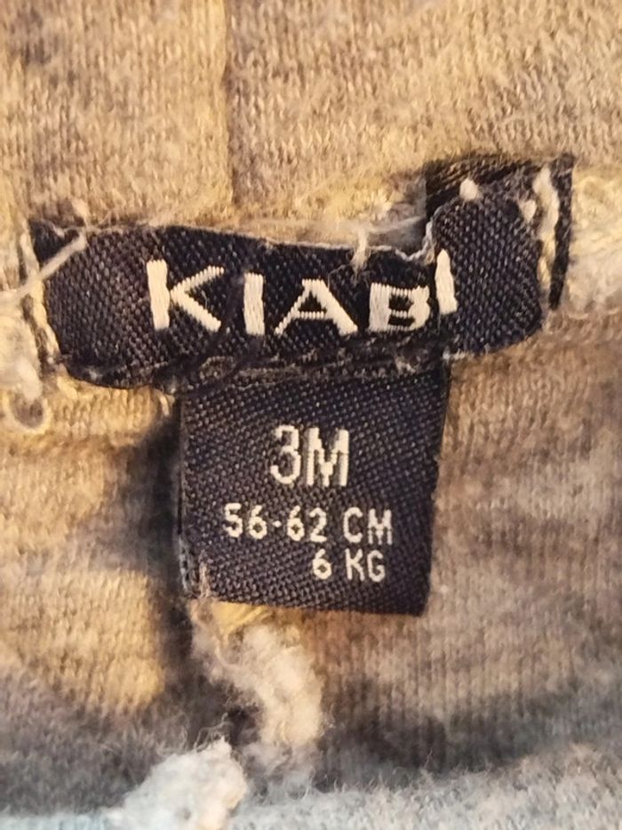 Pantalon/ bas de jogging gris Kiabi taille 3 mois - photo numéro 3