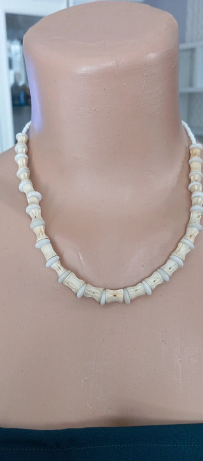 Collier en vertébres de requin ou poisson - photo numéro 1