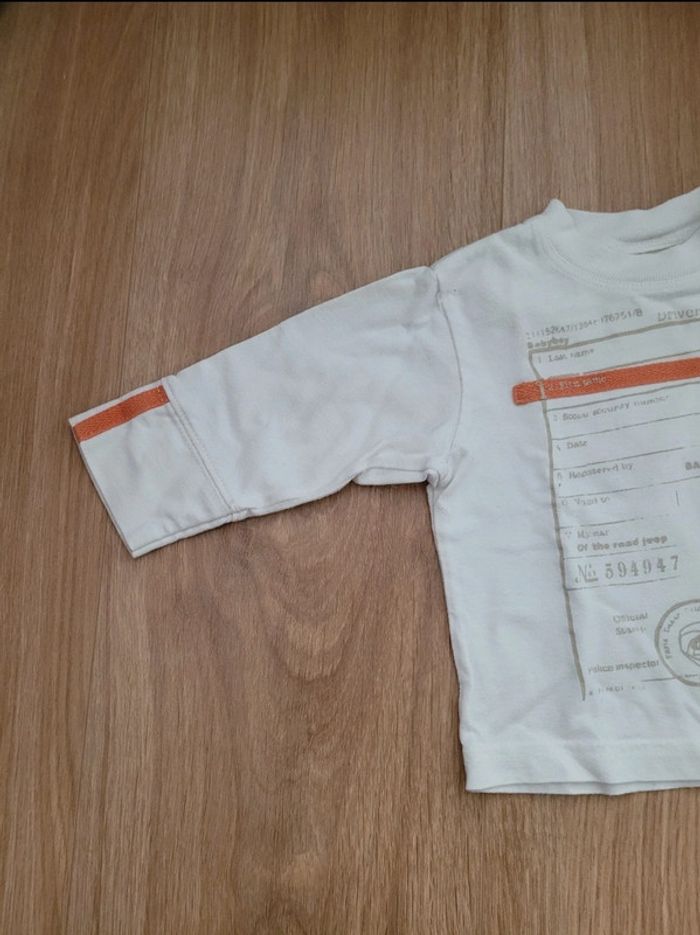 T-shirt manches longues Aubisou 6 mois - photo numéro 2