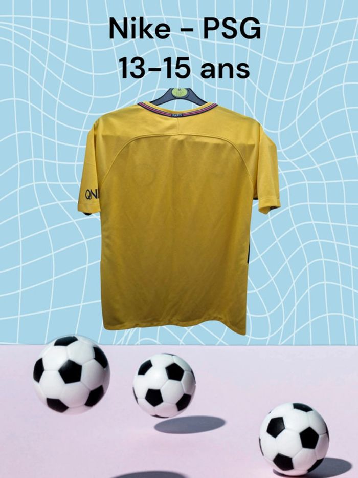 Maillot Nike PSG jaune 13-15 ans - photo numéro 2