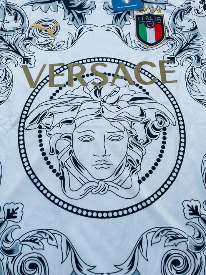 Maillot concept foot Italie blanc Versace taille S - photo numéro 4