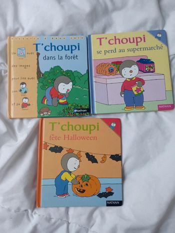 Lot 3 livres T'choupi 6€