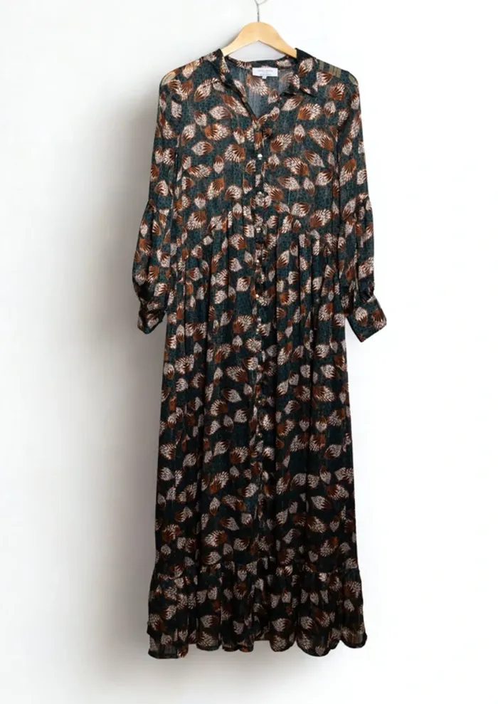 Robe longue fluide imprimée – Opullence Paris Taille S