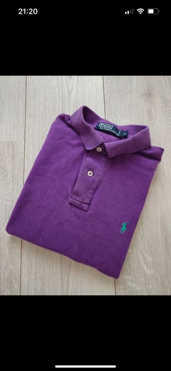 Polo Ralph lauren violet taille M