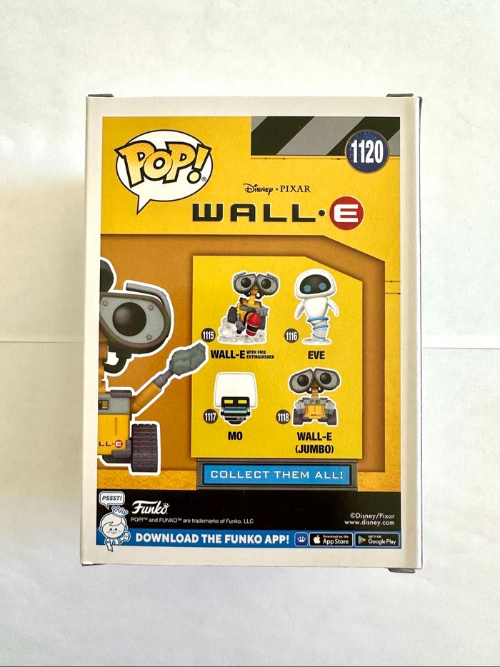 Figurine Funko Pop Wall-E with hubcap numéro 1120 Disney Pixar - photo numéro 3