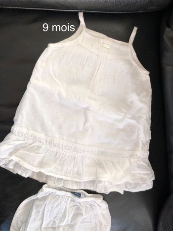 Robe été blanche, 9 mois