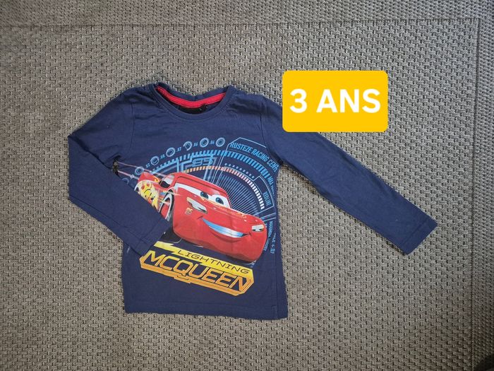 T-shirt manche longue - cars - 3 ans