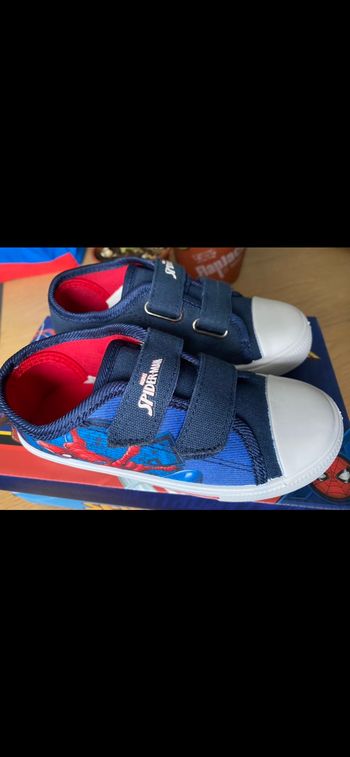 Baskets toile spiderman