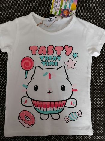 Tee-shirt manches courtes Gabby’s Dollhouse neuf  taille  8 ans
