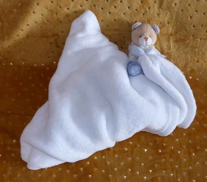 Doudou ours plaid Lovely Pistache doudou et compagnie - photo numéro 3
