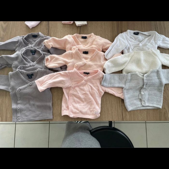 Gilets taille naissance