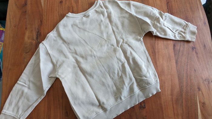 Sweat Zara 6 ans Beige étoile noire - photo numéro 2