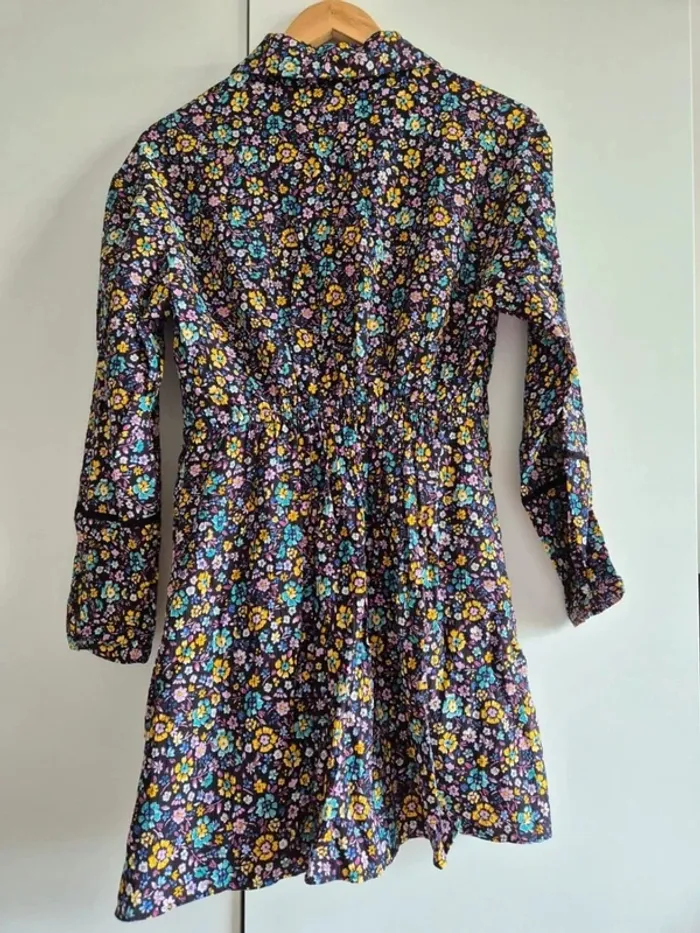 Robe d'été ZARA Taille S 36 fleuries manches longues neuve - photo numéro 11