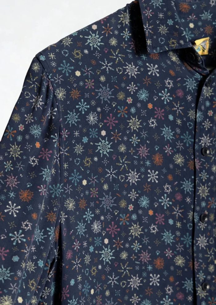 Chemise à motifs bleue en soie silk shirt Zadig & Voltaire Taille M - photo numéro 5