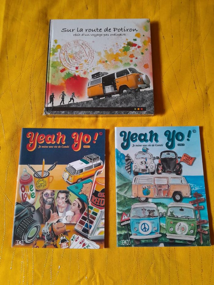 Lot de 3 livres : Sur la route de Potiron : Récit d'un voyage en Combi pas ordinaire